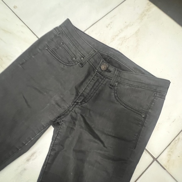 RAG & BONE WOMEN’S STRAIGHT LEG SKINNY JEAN, SIZE US 27, MATTE BLACK/GRAY - Picture 6 of 14